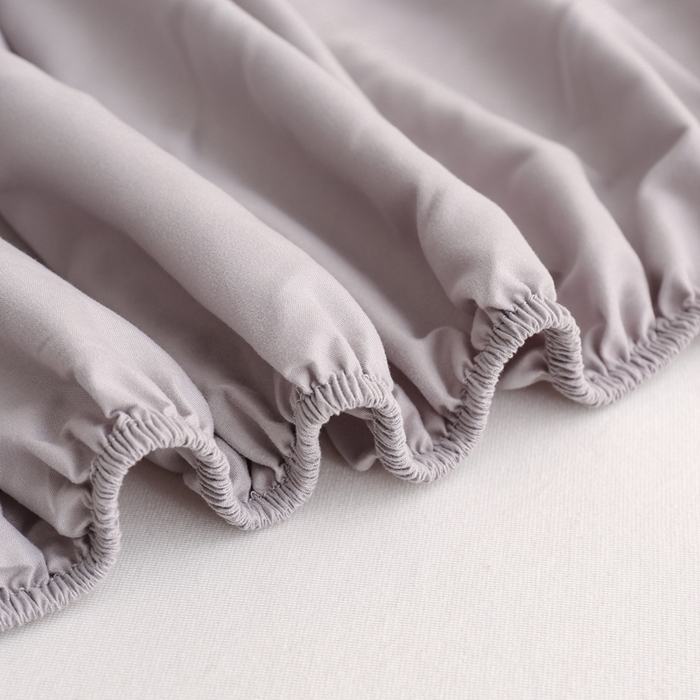 91家纺网 家纺一手货源 找家纺 啊雅家居 2025新款简约单人床笠双人床笠水洗磨毛床笠 浅灰