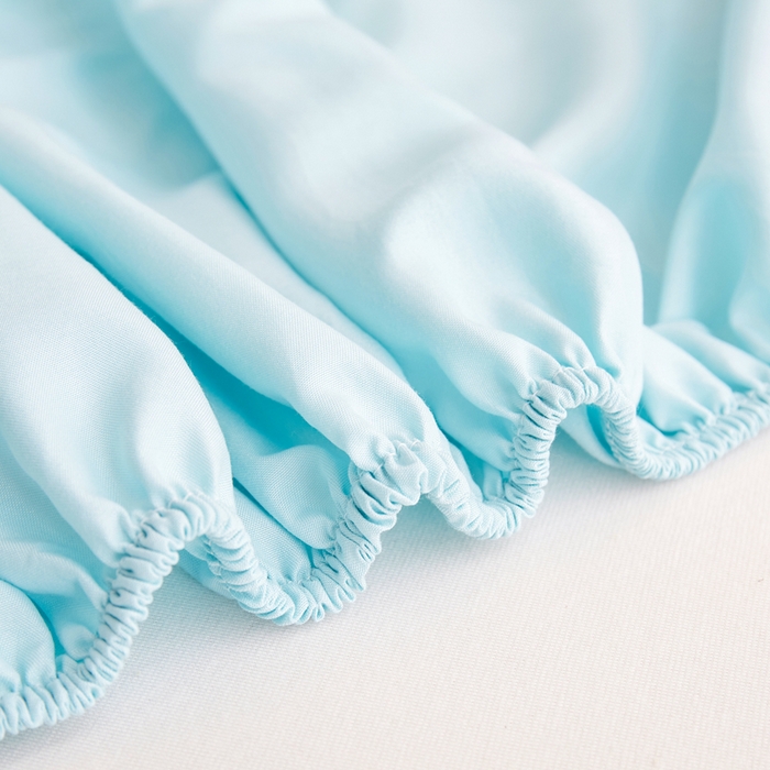 91家纺网 家纺一手货源 找家纺 啊雅家居 2025新款简约单人床笠双人床笠水洗磨毛床笠 水绿