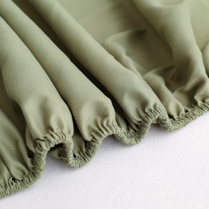91家纺网 家纺一手货源 找家纺 啊雅家居 2025新款简约单人床笠双人床笠水洗磨毛床笠 草绿
