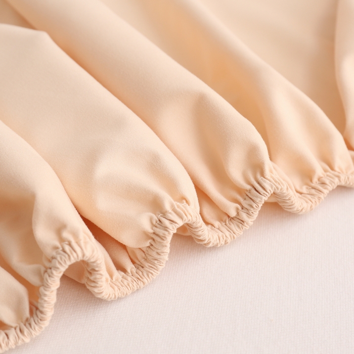 91家纺网 家纺一手货源 找家纺 啊雅家居 2025新款简约单人床笠双人床笠水洗磨毛床笠 黄