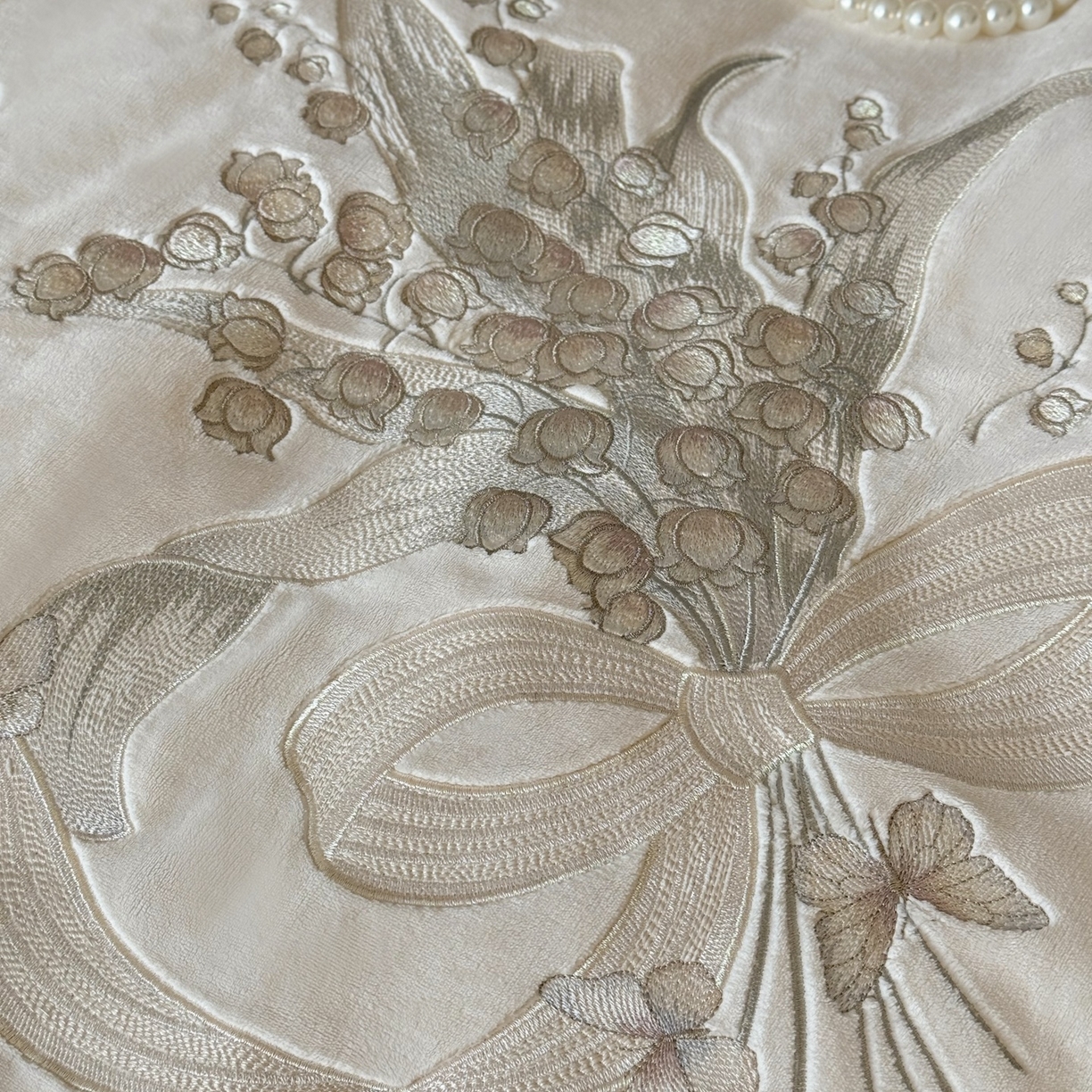 91家纺网 家纺一手货源 找家纺 MIU缪家居 2025新款牛奶绒四件套-铃兰花语 铃兰花语-奶昔米