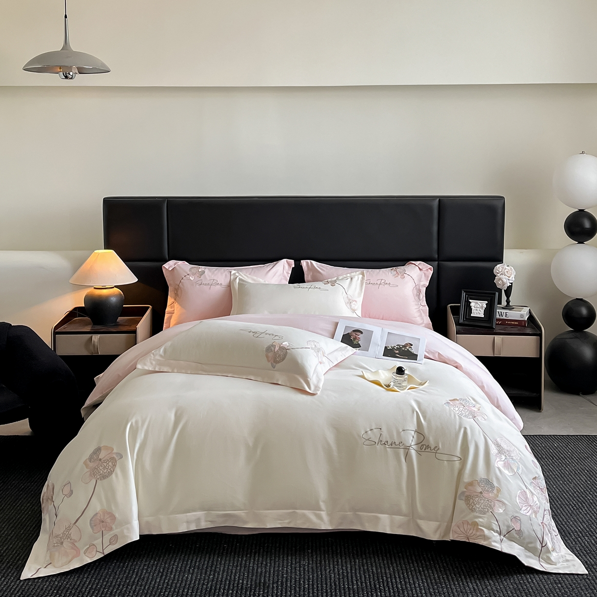 91家纺网 家纺一手货源 找家纺 （总）置顶家纺 2025新款全棉加厚磨毛刺绣秋冬系列四件套-赫本