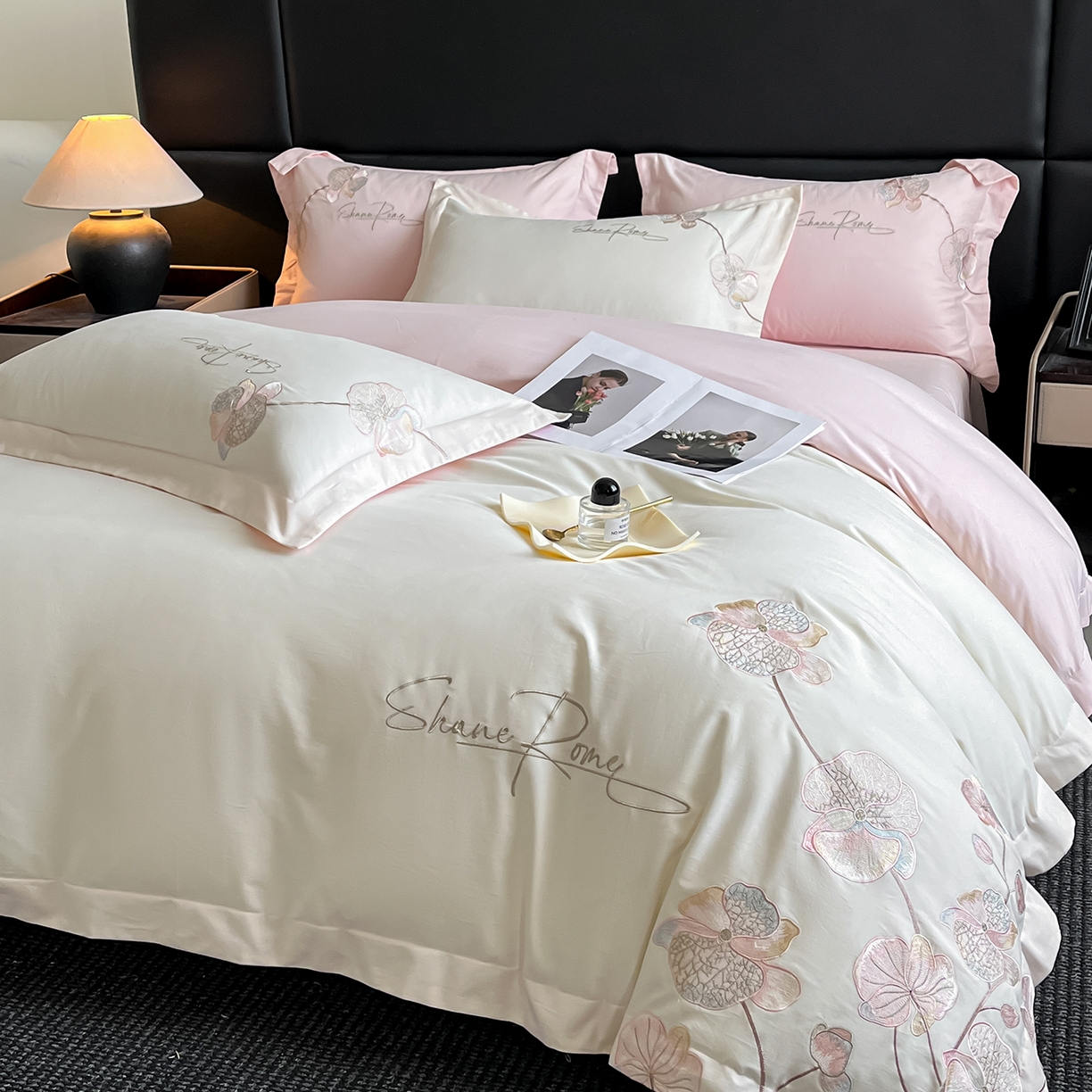 （总）置顶家纺 2025新款全棉加厚磨毛刺绣秋冬系列四件套-赫本