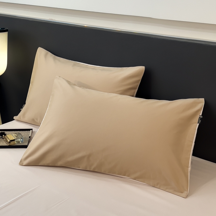 91家纺网 家纺一手货源 找家纺 印季家纺 2025新款全棉50s磨毛绣花-黑豹四件套 浅驼-玛卡粉