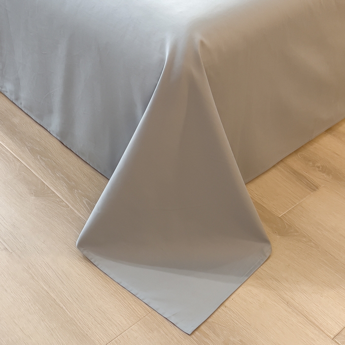 91家纺网 家纺一手货源 找家纺 印季家纺 2025新款全棉50s磨毛绣花-黑豹四件套 咖灰-天青