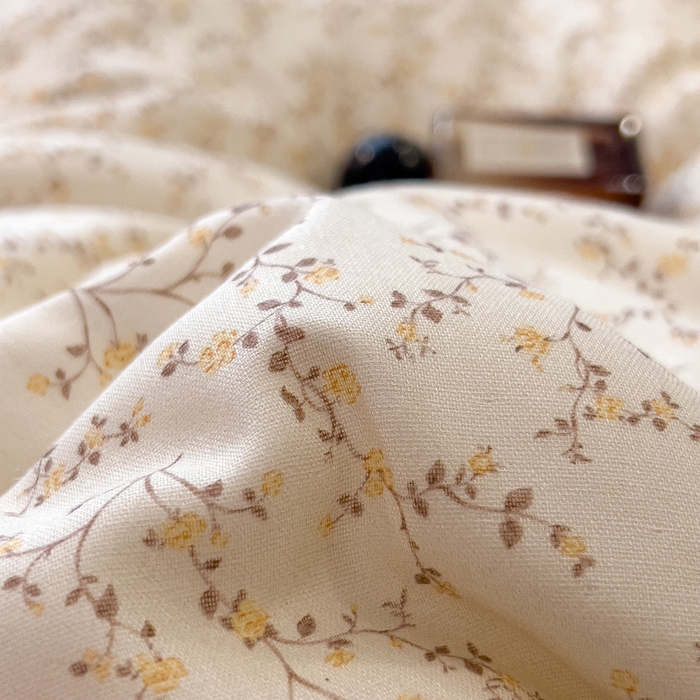 91家纺网 家纺一手货源 找家纺 米菲 2025新款全棉双层纱花边被被子被芯 初春