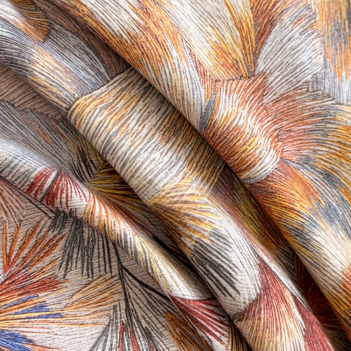 91家纺网 家纺一手货源 找家纺 置顶家纺 2025秋冬新款亲肤加厚140克磨毛四件套-普罗旺斯羽翎系列 羽翎-桔色