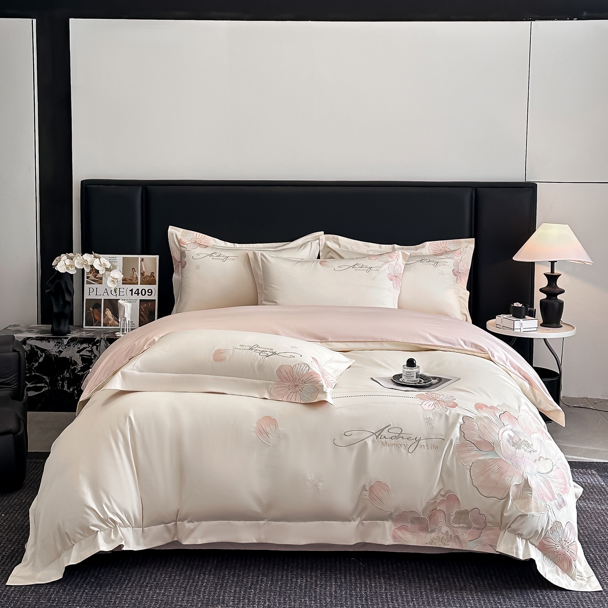 91家纺网 家纺一手货源 找家纺 （总）置顶家纺 2025新款花漾亲肤刺绣系列四件套