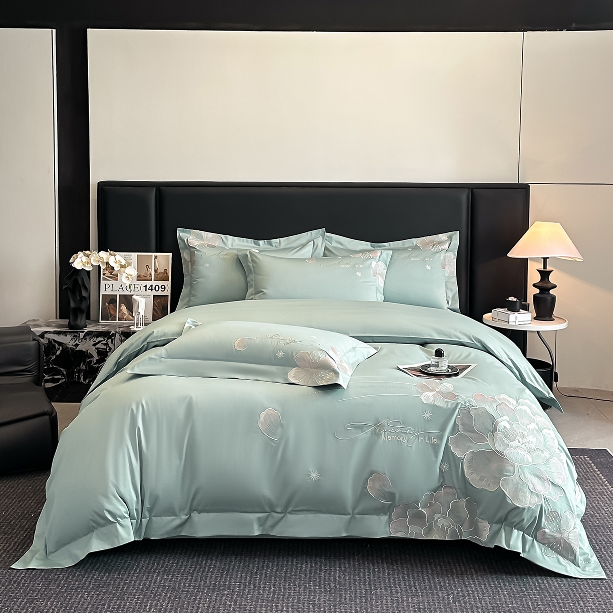 91家纺网 家纺一手货源 找家纺 （总）置顶家纺 2025新款花漾亲肤刺绣系列四件套