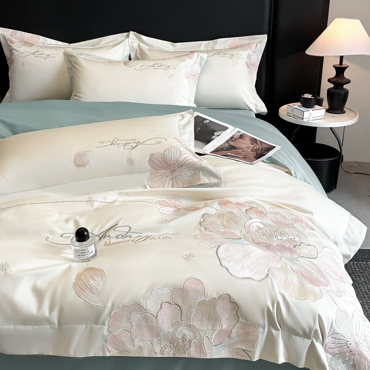 91家纺网 家纺一手货源 找家纺 （总）置顶家纺 2025新款花漾亲肤刺绣系列四件套