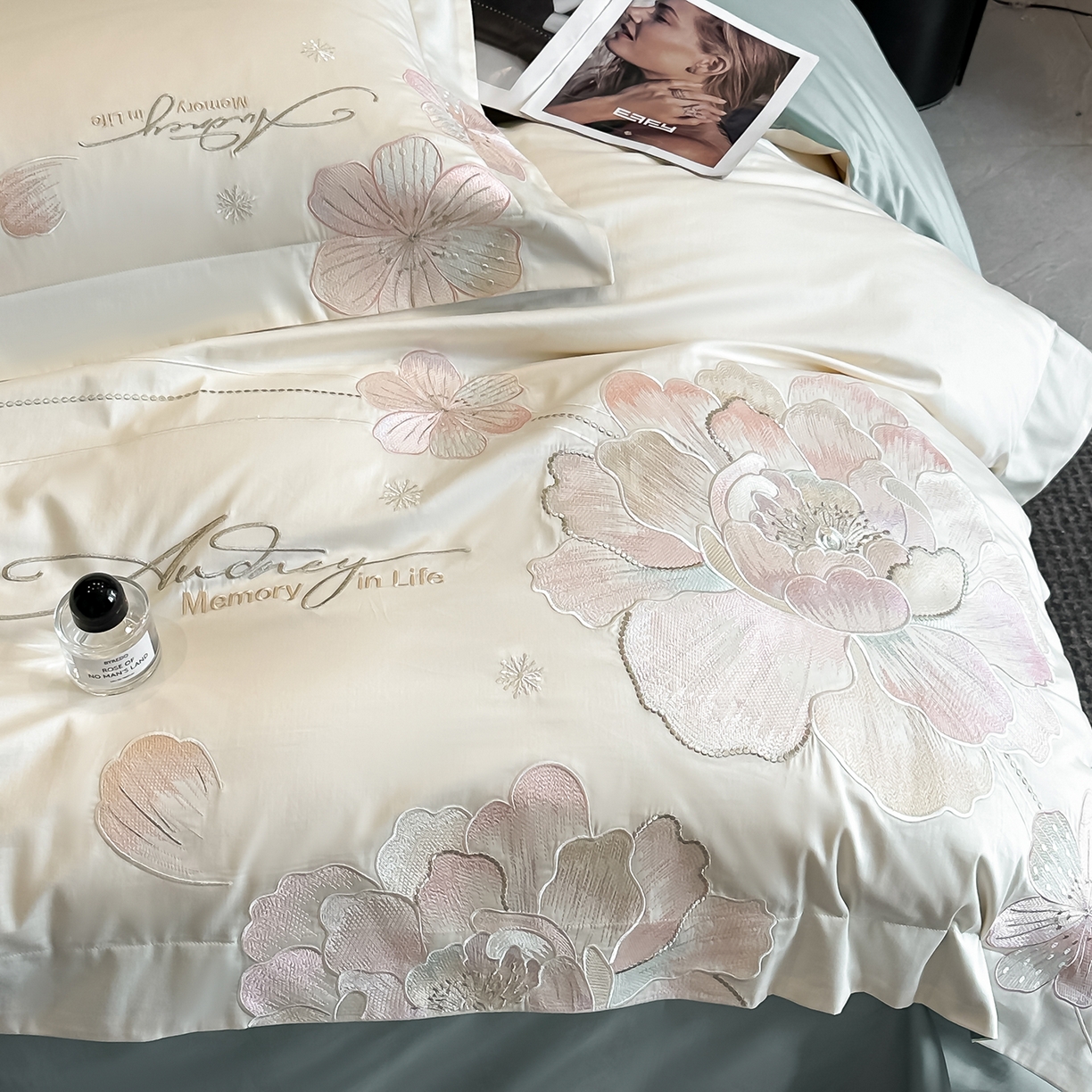 91家纺网 家纺一手货源 找家纺 （总）置顶家纺 2025新款花漾亲肤刺绣系列四件套