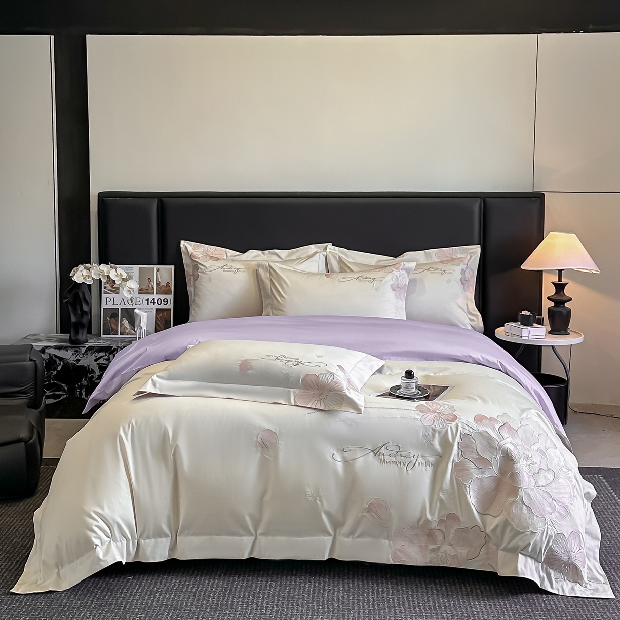 91家纺网 家纺一手货源 找家纺 （总）置顶家纺 2025新款花漾亲肤刺绣系列四件套