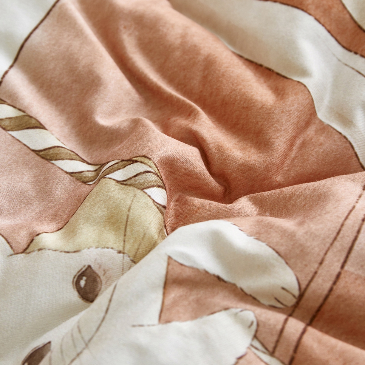 91家纺网 家纺一手货源 找家纺 荷马之梦 2025新款针织棉数码印花大版手绘原创豆豆绒被芯儿童被子春秋被冬被-梦境系列 梦境-云端演出