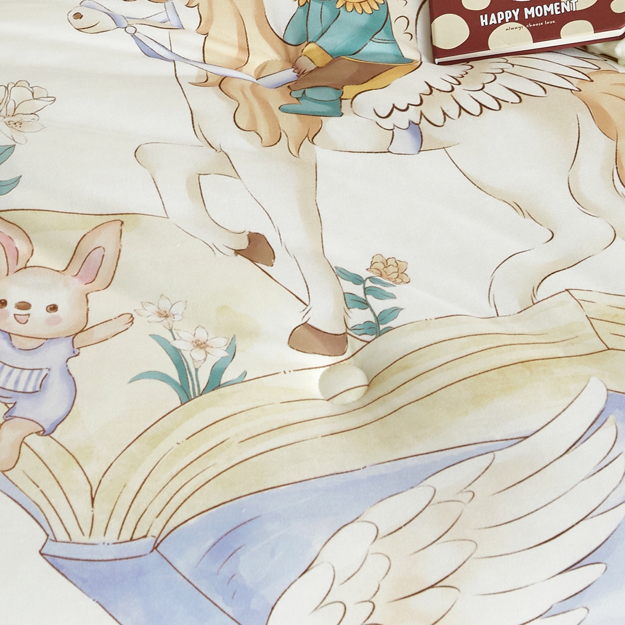 91家纺网 家纺一手货源 找家纺 （总）荷马之梦 2025新款针织棉数码印花大版手绘原创豆豆绒被芯儿童被子春秋被冬被-梦境系列