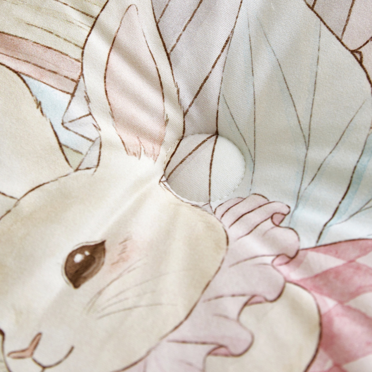 91家纺网 家纺一手货源 找家纺 荷马之梦 2025新款针织棉数码印花大版手绘原创豆豆绒被芯儿童被子春秋被冬被-梦境系列 梦境-精灵兔之屋