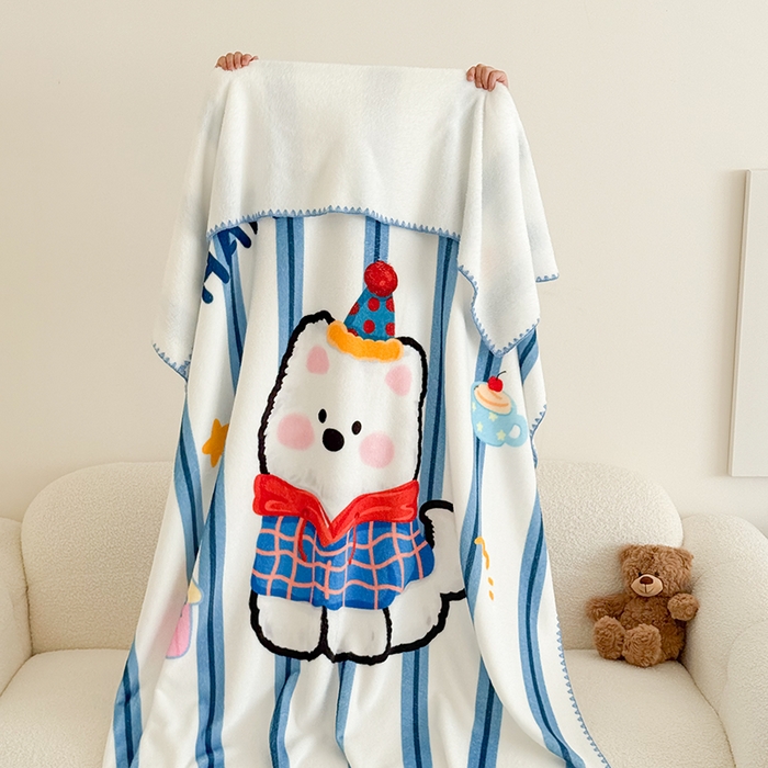 91家纺网 家纺一手货源 找家纺 （总）嗨生活 2025新款牛奶绒毛毯儿童毛毯幼儿园休闲沙发毯床单推车毯毛毯毯子