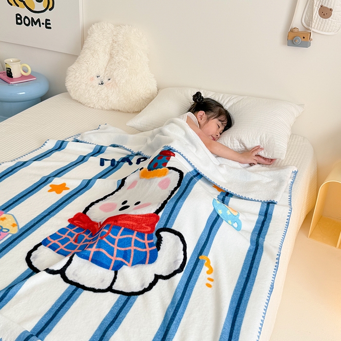 91家纺网 家纺一手货源 找家纺 嗨生活 2025新款牛奶绒毛毯儿童毛毯幼儿园休闲沙发毯床单推车毯毛毯毯子 雪地狗