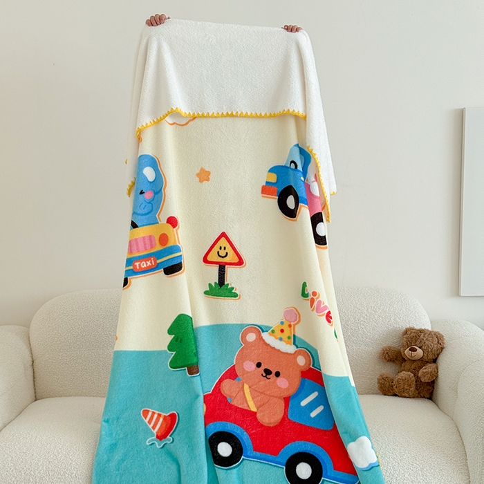 91家纺网 家纺一手货源 找家纺 （总）嗨生活 2025新款牛奶绒毛毯儿童毛毯幼儿园休闲沙发毯床单推车毯毛毯毯子