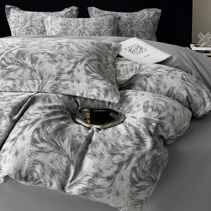 91家纺网 家纺一手货源 找家纺 （总）朵希曼 2025新款轻奢全棉提花系列四件套