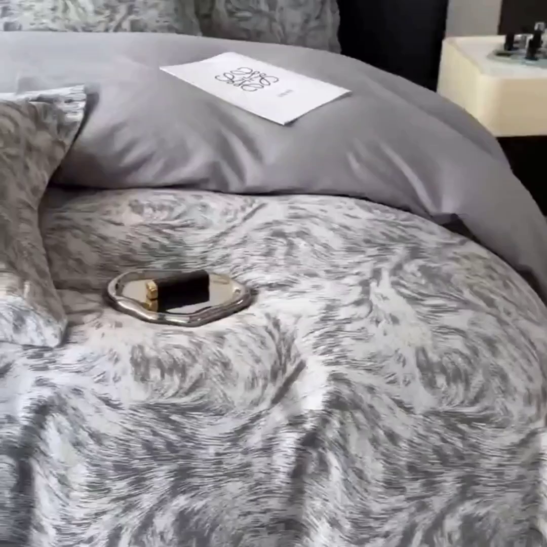 91家纺网 家纺一手货源 找家纺 （总）朵希曼 2025新款轻奢全棉提花系列四件套