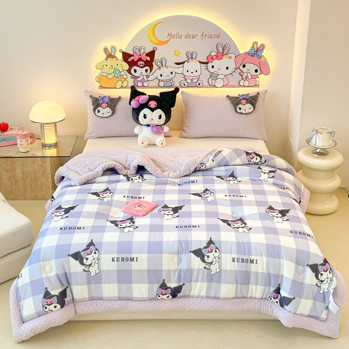 91家纺网 家纺一手货源 找家纺 （总）花满路 2024新款儿童三丽鸥迪士尼系列秋冬豆豆被冬被春秋被被子被芯