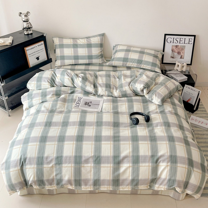 91家纺网 家纺一手货源 找家纺 （总）耀悦家纺 2025新款40支全棉纯棉四件套ins卡通可爱风简约