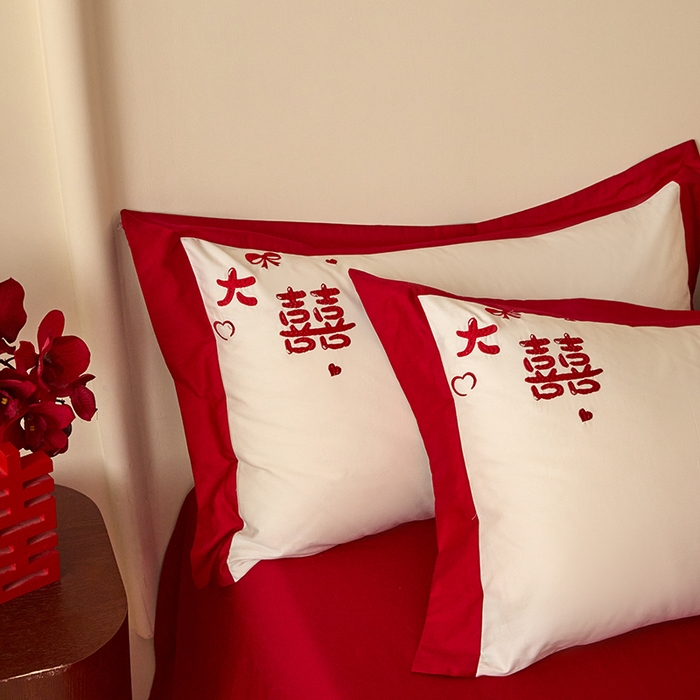 91家纺网 家纺一手货源 找家纺 置顶家纺 2024新款婚庆亲肤贴布绣四件套-Mylove Mylove-奶玉