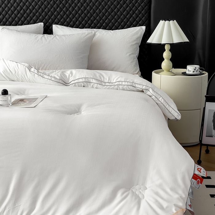 91家纺网 家纺一手货源 找家纺 （总）置顶家纺 2024新款贡缎提花大豆纤维被子被芯--实拍图