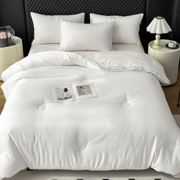 91家纺网 家纺一手货源 找家纺 （总）置顶家纺 2024新款贡缎提花大豆纤维被子被芯--实拍图