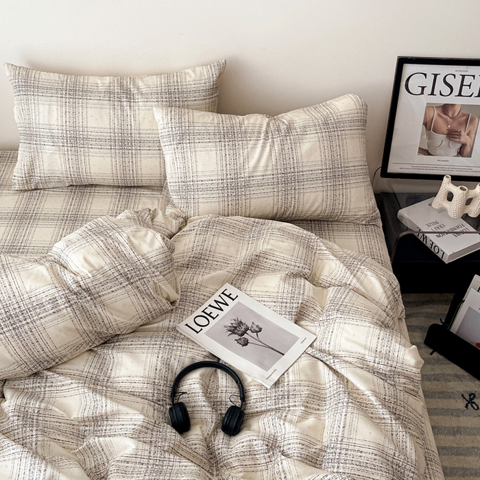 91家纺网 家纺一手货源 找家纺 耀悦家纺 2025新款40支全棉纯棉四件套ins卡通可爱风简约 自由派