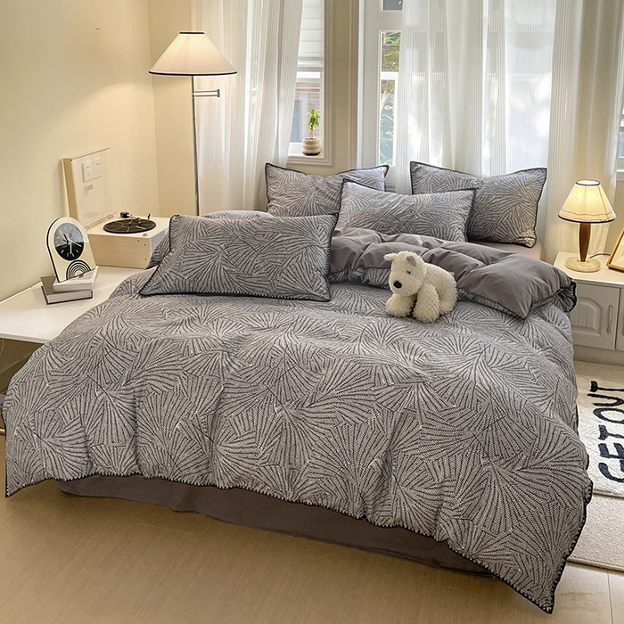 91家纺网 家纺一手货源 找家纺 （总）置顶家纺 2024新款亲肤加厚磨毛四件套-觅咖