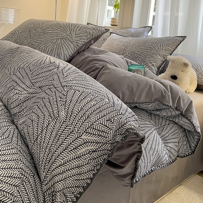 91家纺网 家纺一手货源 找家纺 （总）置顶家纺 2024新款亲肤加厚磨毛四件套-觅咖