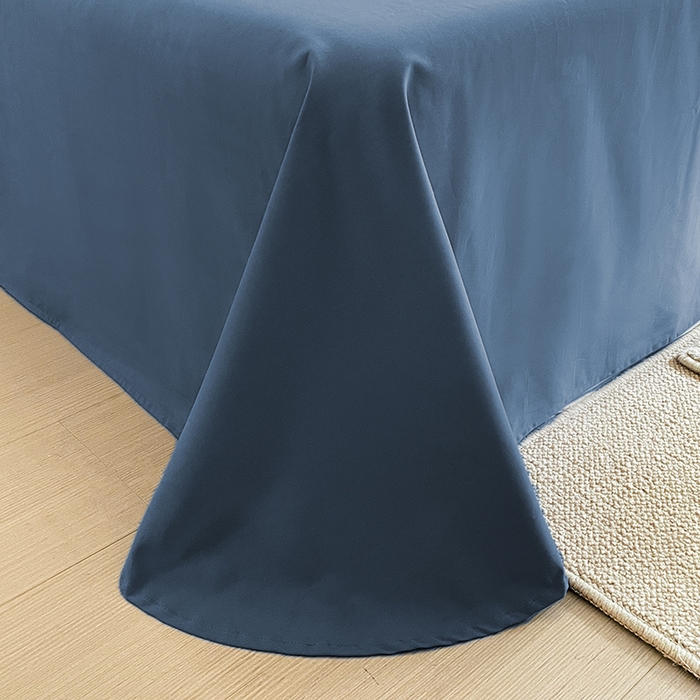 91家纺网 家纺一手货源 找家纺 置顶家纺 2024新款亲肤加厚磨毛四件套-觅咖 觅咖-蓝灰