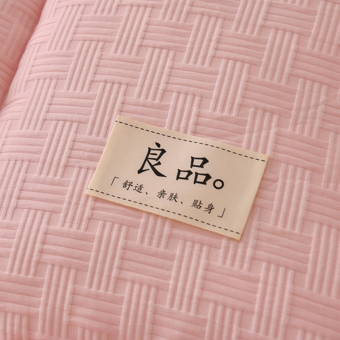 91家纺网 家纺一手货源 找家纺 培童家纺 2025华夫格床垫四季款学生宿舍单人床褥子榻榻米双人家用软床垫 华夫格-粉