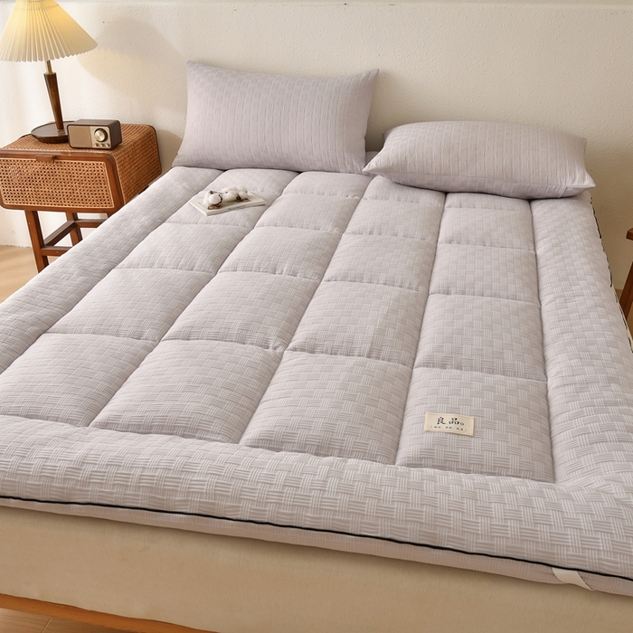 91家纺网 家纺一手货源 找家纺 培童家纺 2025华夫格床垫四季款学生宿舍单人床褥子榻榻米双人家用软床垫 华夫格-灰