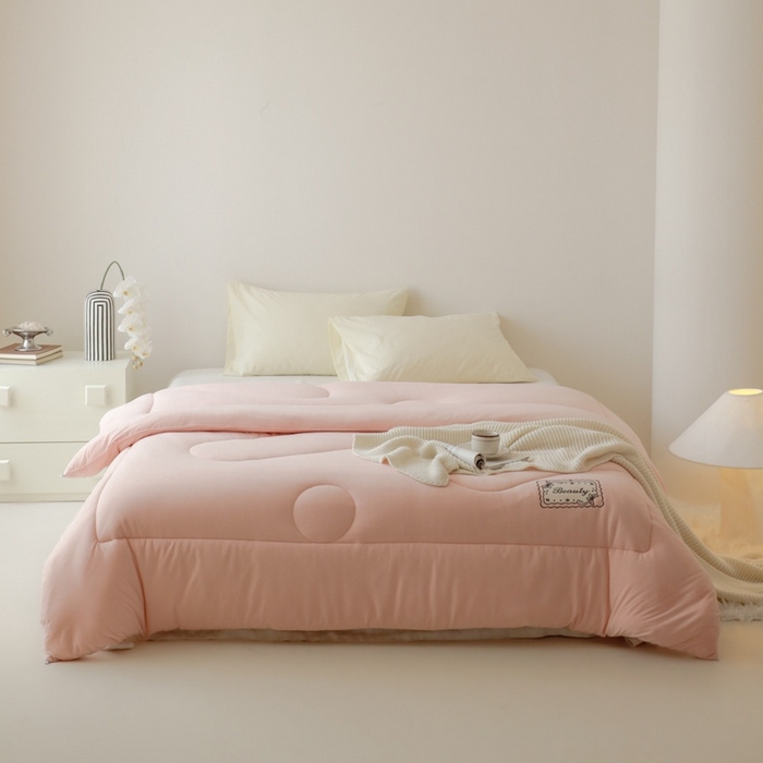 91家纺网 家纺一手货源 找家纺 申龙家纺 2025新款火岩暖绒冬被 暖玉纱