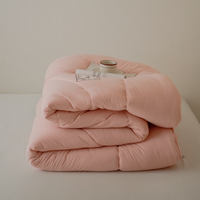 91家纺网 家纺一手货源 找家纺 申龙家纺 2025新款火岩暖绒冬被 暖玉纱