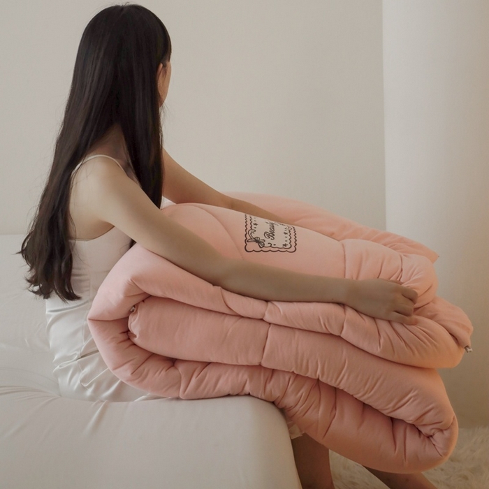 91家纺网 家纺一手货源 找家纺 申龙家纺 2025新款火岩暖绒冬被 暖玉纱