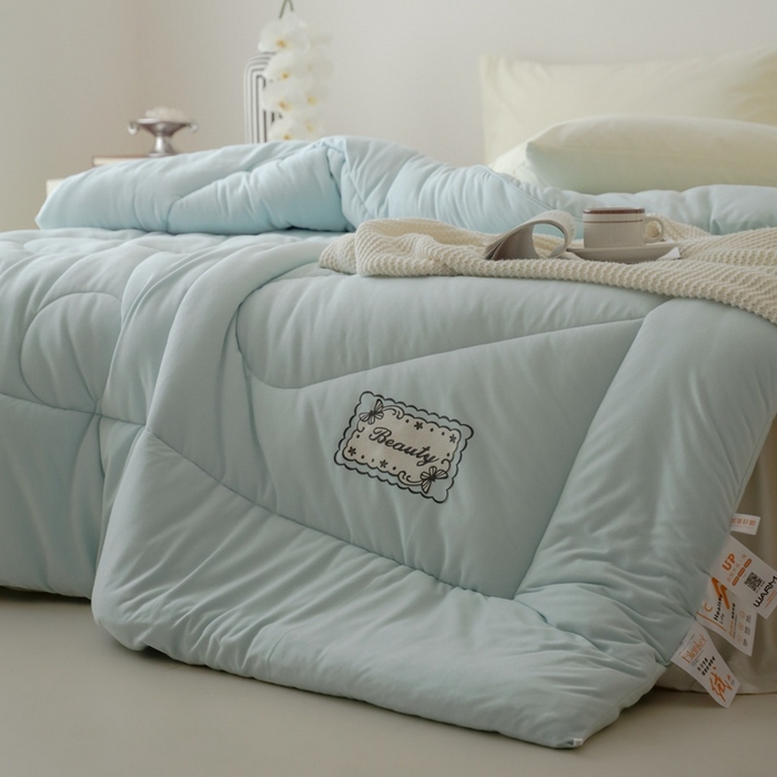 91家纺网 家纺一手货源 找家纺 申龙家纺 2025新款火岩暖绒冬被 繁星兰