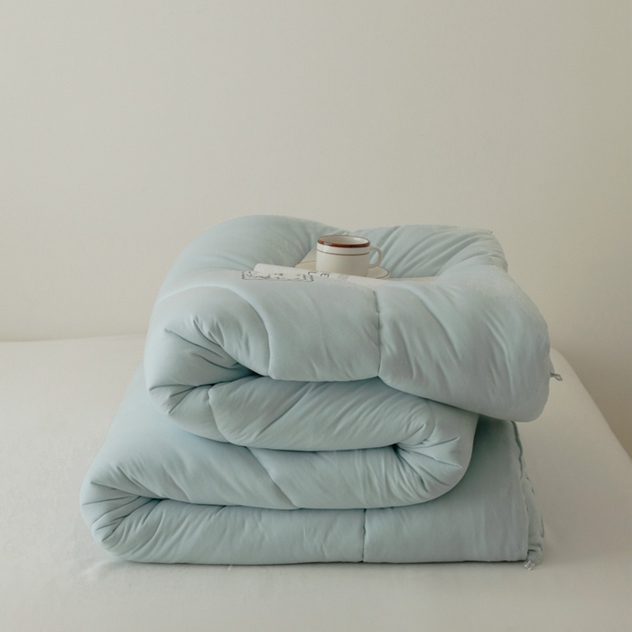 91家纺网 家纺一手货源 找家纺 申龙家纺 2025新款火岩暖绒冬被 繁星兰