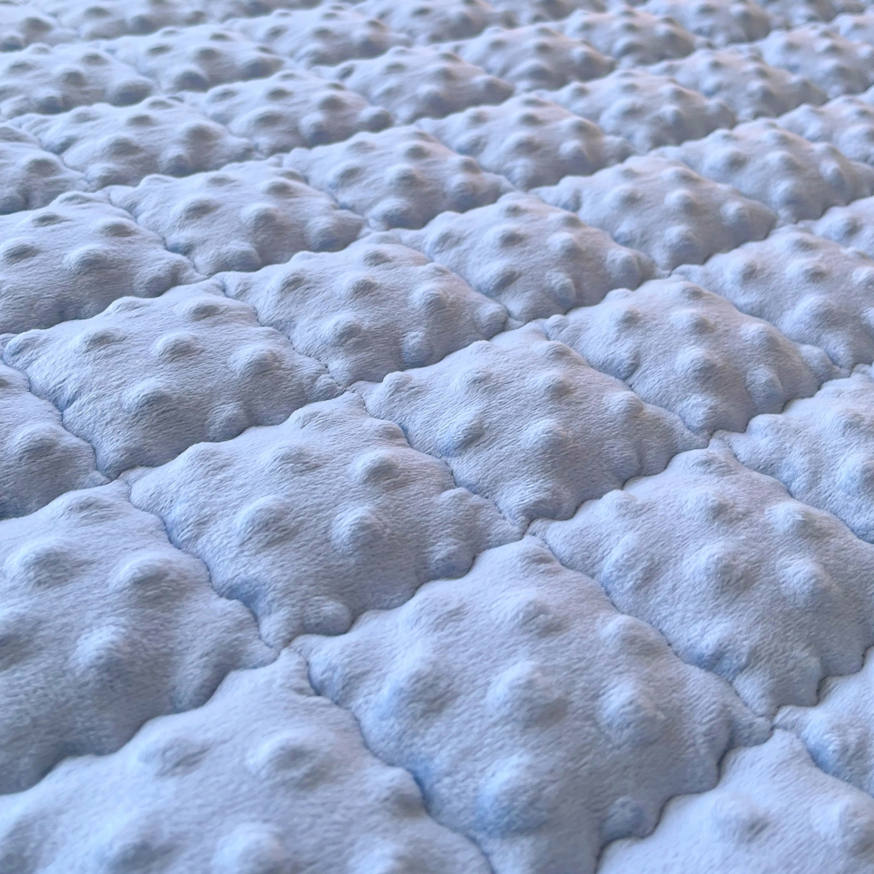 91家纺网 家纺一手货源 找家纺 金鑫汇家纺 2025秋冬纯色豆豆绒床褥垫系列-成人床 成人床豆豆绒床褥垫蓝色