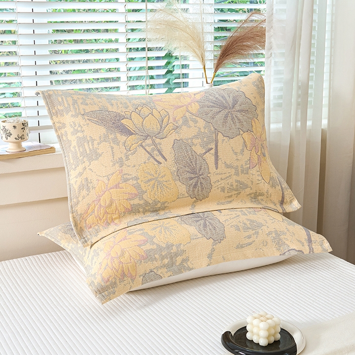 91家纺网 家纺一手货源 找家纺 （总）棠薇家纺 2025新款纯棉枕巾一对装男生100全棉枕头巾防头油轻奢高级感棉麻手感