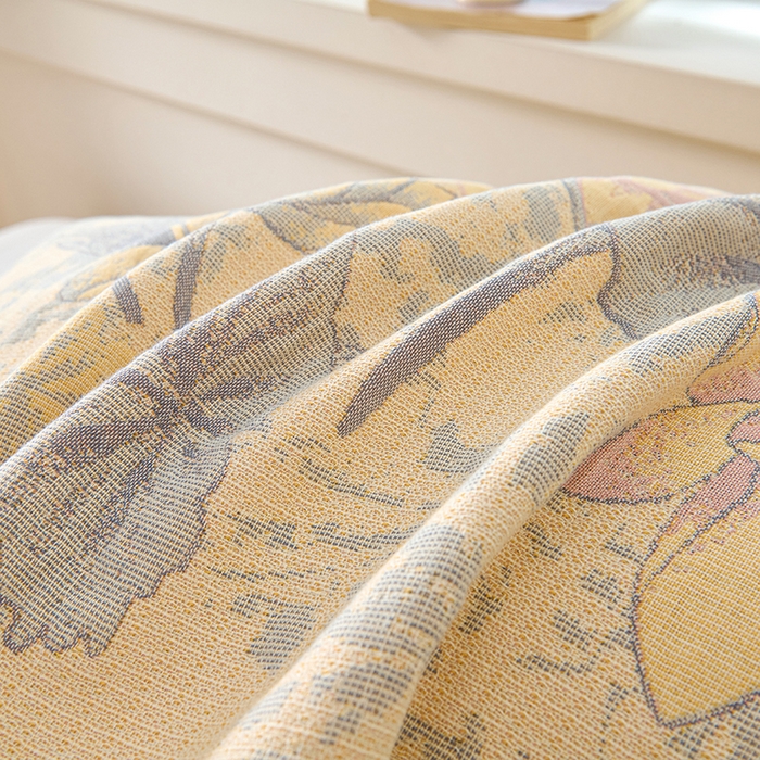 91家纺网 家纺一手货源 找家纺 棠薇家纺 2025新款纯棉枕巾一对装男生100全棉枕头巾防头油轻奢高级感棉麻手感 荷塘月色