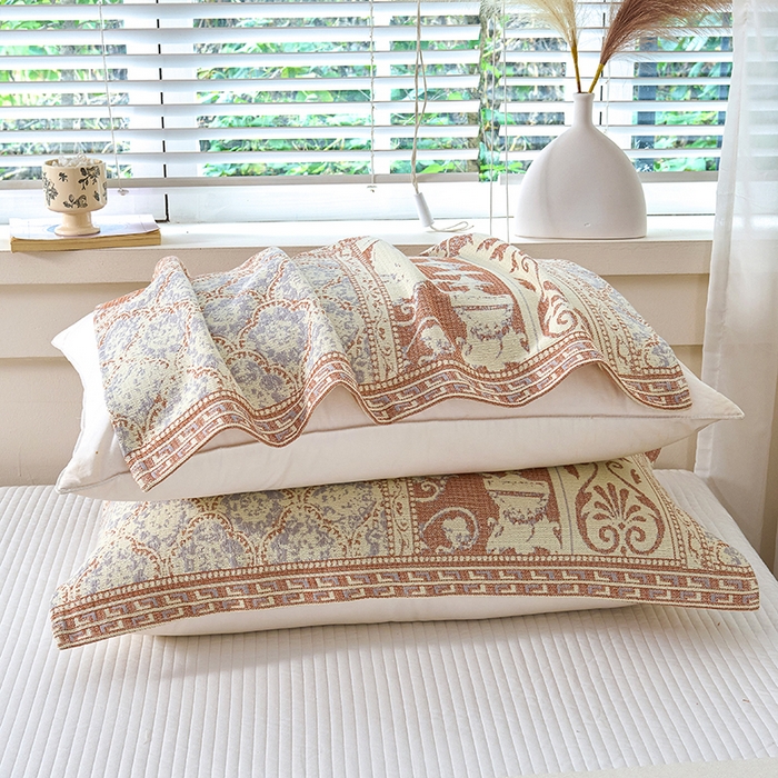 91家纺网 家纺一手货源 找家纺 棠薇家纺 2025新款纯棉枕巾一对装男生100全棉枕头巾防头油轻奢高级感棉麻手感 骑士