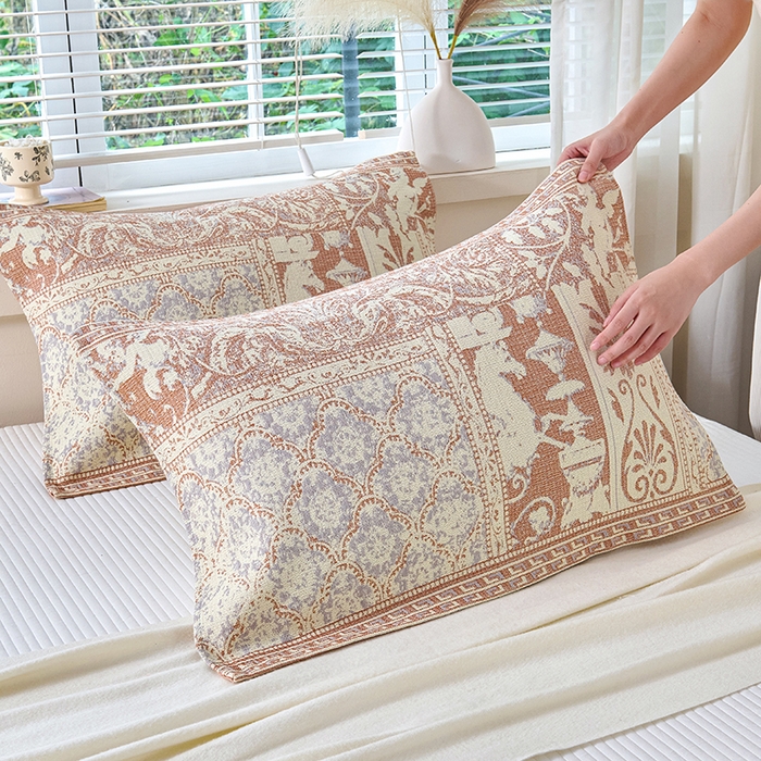 91家纺网 家纺一手货源 找家纺 棠薇家纺 2025新款纯棉枕巾一对装男生100全棉枕头巾防头油轻奢高级感棉麻手感 骑士