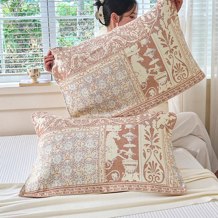 91家纺网 家纺一手货源 找家纺 棠薇家纺 2025新款纯棉枕巾一对装男生100全棉枕头巾防头油轻奢高级感棉麻手感 骑士