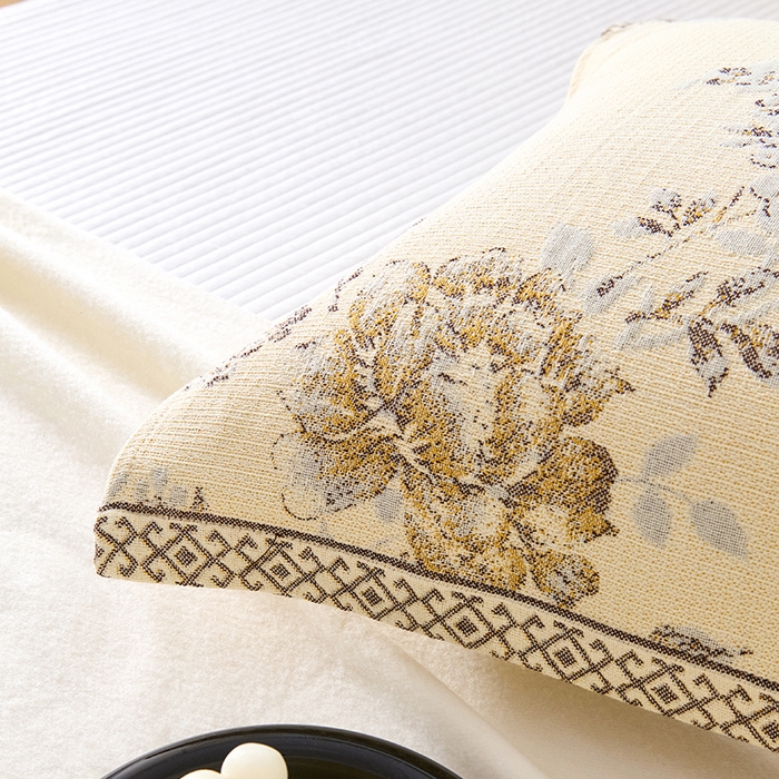 91家纺网 家纺一手货源 找家纺 棠薇家纺 2025新款纯棉枕巾一对装男生100全棉枕头巾防头油轻奢高级感棉麻手感 春暖花开