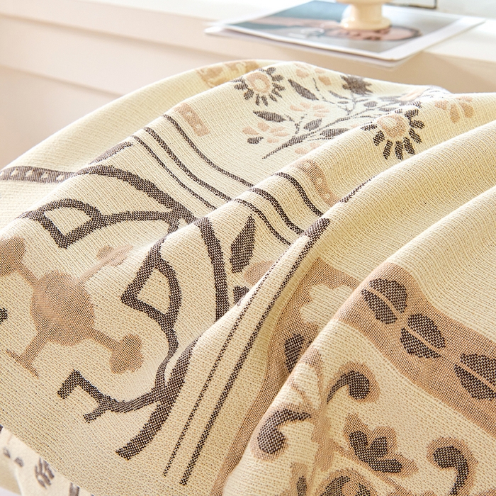 91家纺网 家纺一手货源 找家纺 棠薇家纺 2025新款纯棉枕巾一对装男生100全棉枕头巾防头油轻奢高级感棉麻手感 花卉