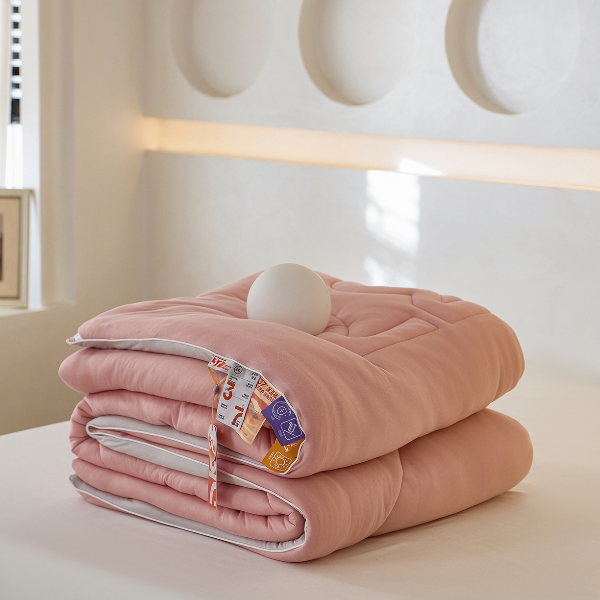 91家纺网 家纺一手货源 找家纺 （总）安莱生活 2025新品37度恒温被被子被芯-风格一