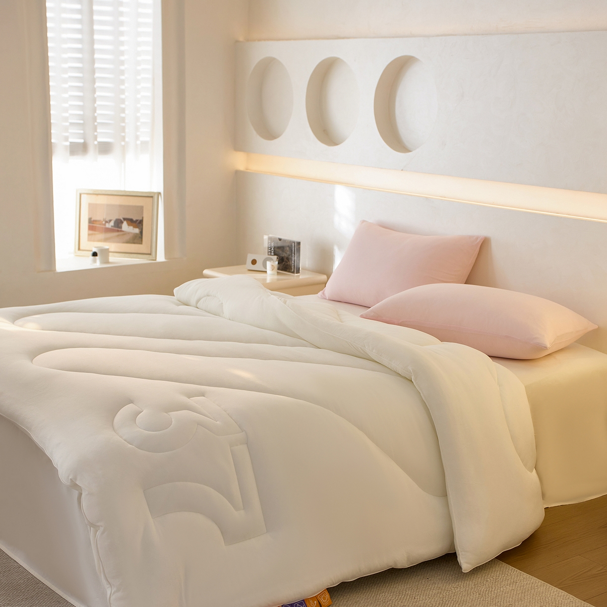 91家纺网 家纺一手货源 找家纺 （总）安莱生活 2025新品37度恒温被被子被芯-风格一